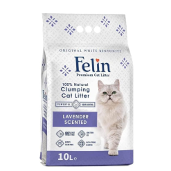 Felin Lavender – Котешка тоалетна от бял бентонит с аромат на Лавандула (10 литра)