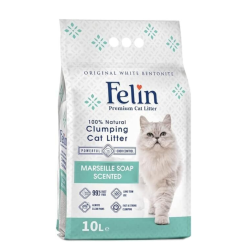 Felin Marseille Soap – Котешка тоалетна от бял бентонит с аромат на Марсилски сапун (10 литра)