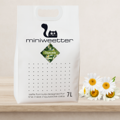 Miniweetter Chamomile – Натурална соева котешка тоалетна с аромат на Лайка (7 литра)