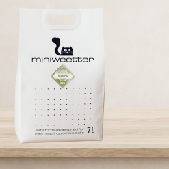 Miniweetter Natural – Натурална соева котешка тоалетна без аромат за чувствителни котки (7 литра)