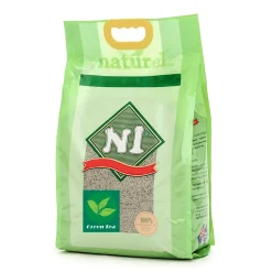 N1 Green Tea - Натурална котешка тоалетна биоразградима с аромат на Зелен чай (6 литра)
