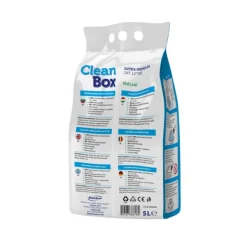 Alternative view of Clean Box Super Premium Baby Powder - Постелка за котешка тоалетна бял бентонит с аромат на Бебешка пудра 5L - 3 броя в стек