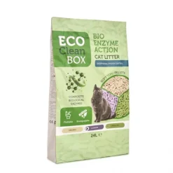 Eco Clean Box Tofu Lavender - Соева постелка за котешка тоалетна с аромат на Лавандула 24L