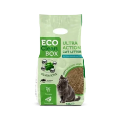 Eco Clean Box Ultra Action – Дървесна постелка за котешка тоалетна 10L