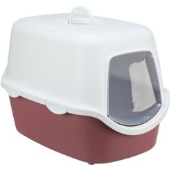 Alternative view of Trixie Vico Litter Tray with Hood – Закрита котешка тоалетна Вико в цвят античен розов и бяло (40×40×56 см)