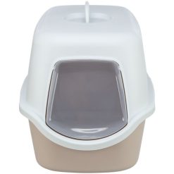 Trixie Vico Litter Tray with Hood – Закрита котешка тоалетна Вико в цвят руж и бяло (40×40×56 см)