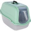 Kerbl Cat Litter Box Minka Mint – Закрита котешка тоалетна с филтър и удобна вратичка Мента