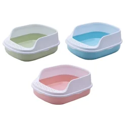 PlayMe High Shield Half-Covered - котешка тоалетна с висок борд и лопатка (49 см)