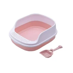 Alternative view of PlayMe High Shield Half-Covered - котешка тоалетна с висок борд и лопатка (49 см)