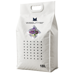 WeeLitter PLUS соева котешка тоалетна с тапиока и пасифлора 18л - опаковка
