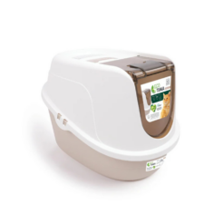 M-Pets ECO TIMA Cat Litter Box – закрита котешка тоалетна Desert Sand 52.3 × 39.7 × 38 см