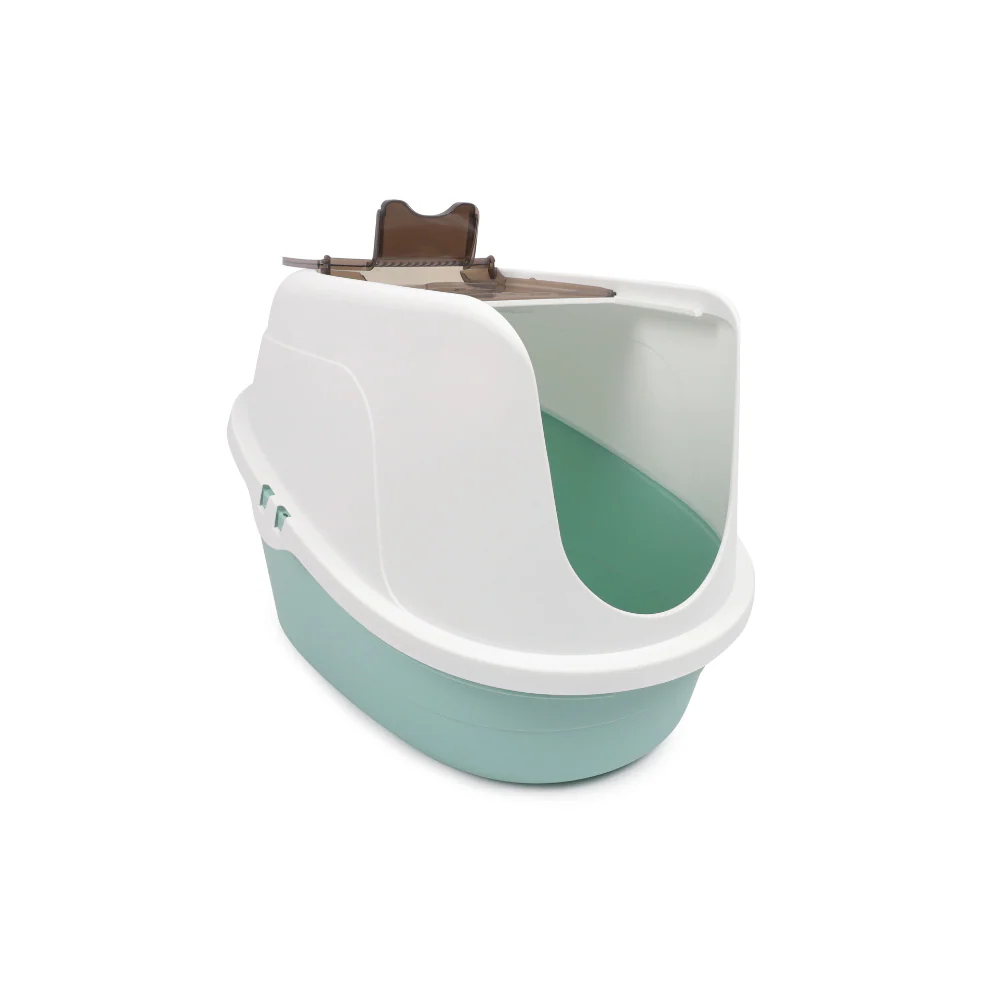 M-Pets ECO TIMA Cat Litter Box L – закрита котешка тоалетна Sea Green 60.2 x 45.1 x 42.4 cm 2 M-Pets ECO TIMA Cat Litter Box L – закрита котешка тоалетна Sea Green 60.2 x 45.1 x 42.4 cm - Image 2