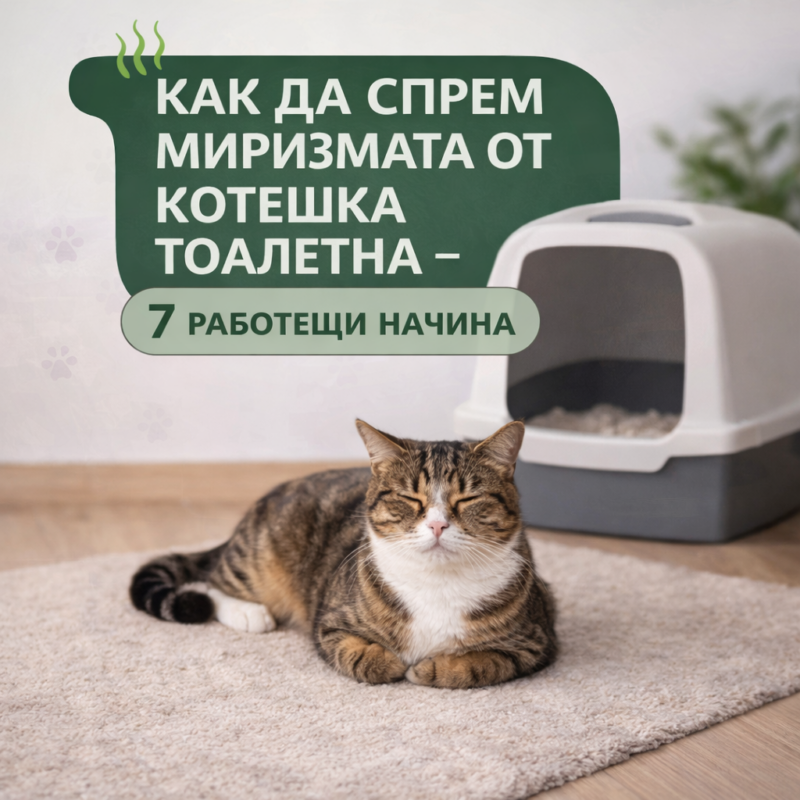 Как да спрем миризмата от котешка тоалетна – 7 работещи начина 1 Как да спрем миризмата от котешка тоалетна