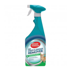 Спрей против петна и миризми от котки simple solution